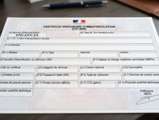 Carte grise provisoire